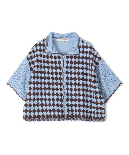 クロシェットコンビ シャツカーディガン(505385896) | MACPHEE(MACPHEE 