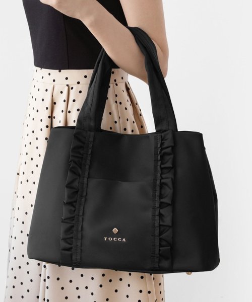 【撥水】FRILL A4 NYLONTOTE トートバッグ 