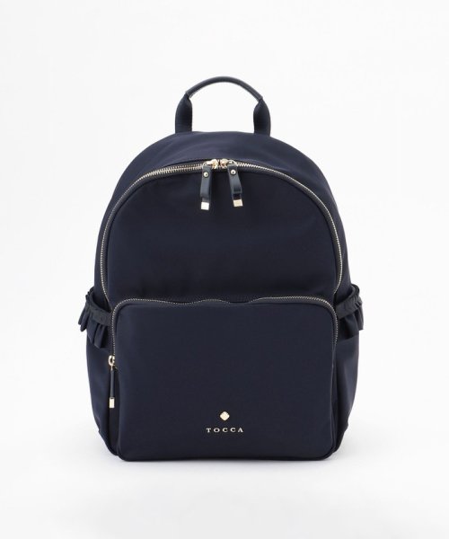 TOCCA(TOCCA)/【A4サイズ対応・撥水】SIDE FRILL BACKPACK バックパック/ネイビー系