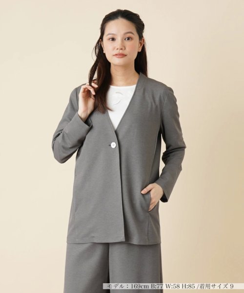 ノーカラージャケット 