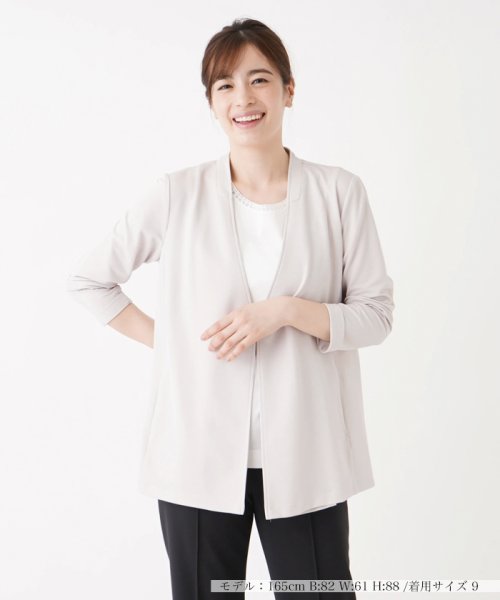 ノーカラージャケット 