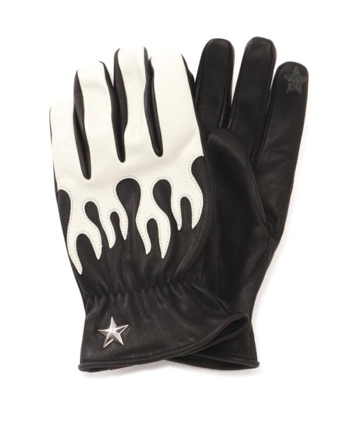 Schott(ショット)/ONESTAR FIRE LEATHER GLOVE/ワンスター ファイヤー レザーグローブ/ホワイト