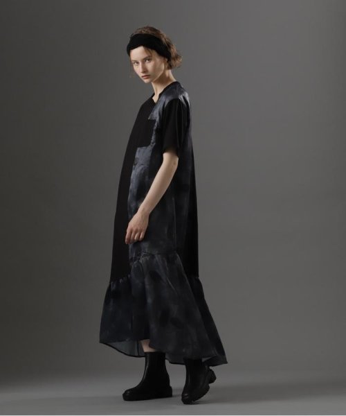 AVIREX(AVIREX)/《直営店限定》L－PATTERN COMBI ONE PIECE/パターンコンビワンピース/ブラック