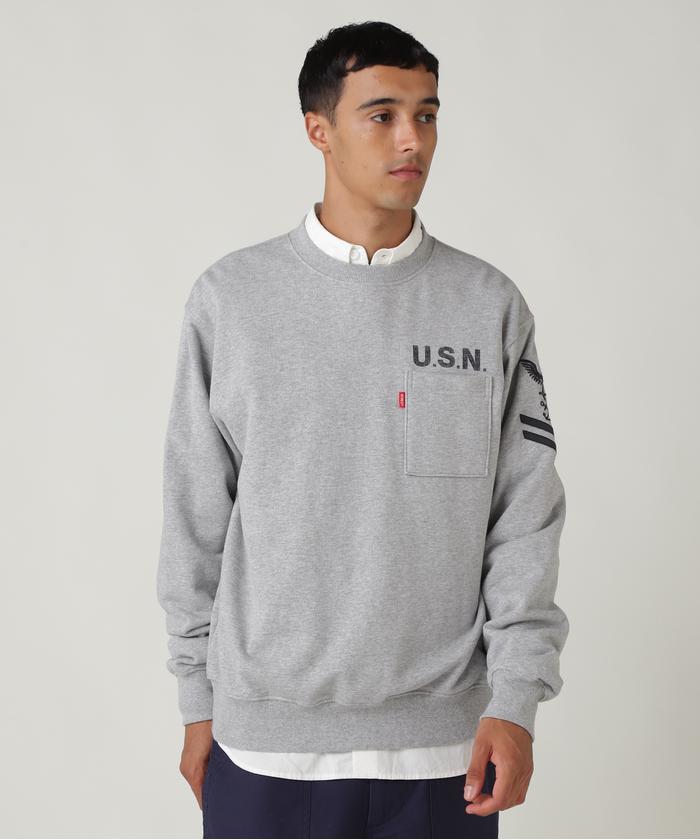 NAVAL CREWNECK SWEAT / ネイバル クルーネック スウェット / AVIREX