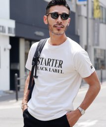 JIGGYS SHOP(ジギーズショップ)/STARTER(スターター) シリコンプリントTシャツ / Tシャツ メンズ ティーシャツ 半袖 カットソー トップス ロゴ プリント 綿100%/ホワイト