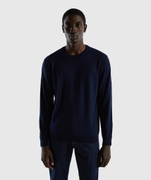 BENETTON (mens)/コットン100％無地クルーネック長袖ニットセーター/505386862