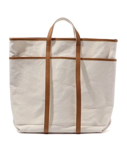 【別注】AMIACALVA レザーハンドルキャンバストート 