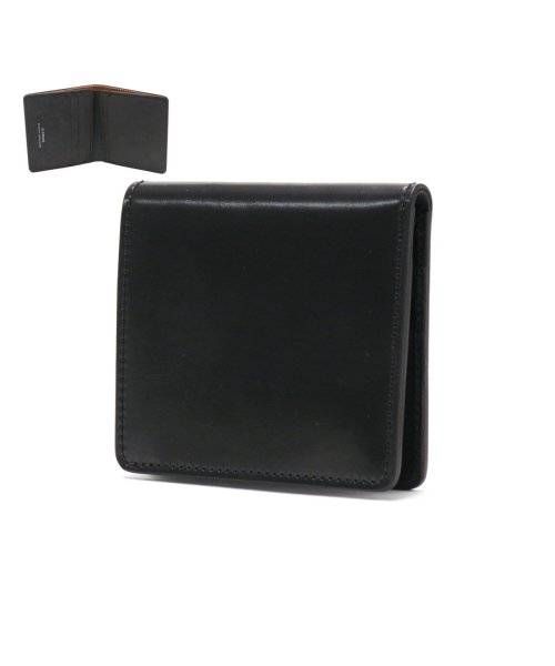 SLOW(スロウ)/スロウ 財布 SLOW cordovan smart mini wallet 二つ折り財布 折り財布 ウォレット ミニ コンパクト 小さい SO843K/ブラック