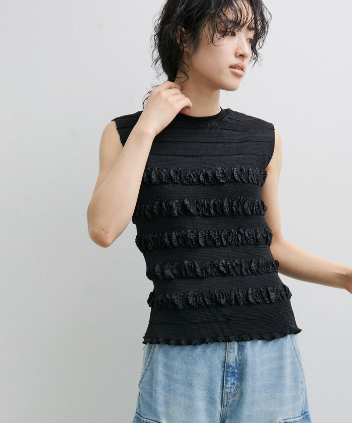 アダムエロペ　トップス　ブラック