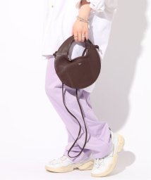 ENSEMBLE(アンサンブル)/【blancle/ ブランクレ】S.LEATHER ROUND MINI 2WAY BAG/ブラウン