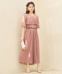 DRESS+(ドレス プラス)/パーティー 結婚式 パンツドレス オールインワン/ピンク