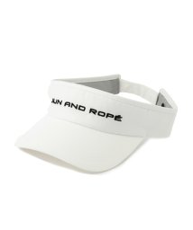 JUN and ROPE(ジュン＆ロペ)/ベーシックロゴ刺繍ツイルバイザー/ホワイト（10）