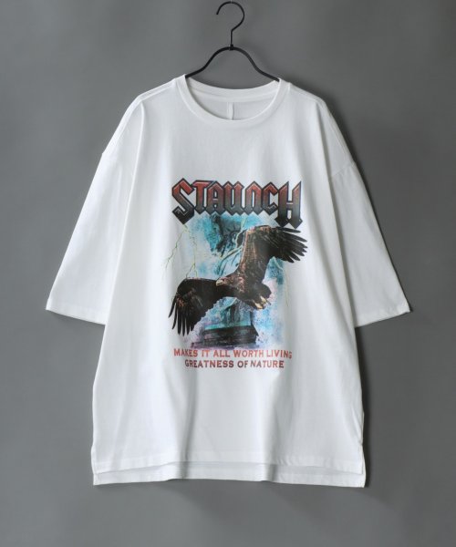 SITRY(SITRY)/【SITRY】アメリカン ヘビーウェイト ヴィンテージプリントTシャツ /レディース メンズ 半袖 Tシャツ トップス カジュアル ロックT バンドT 古着風/ホワイト