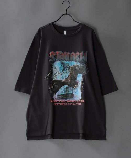 SITRY(SITRY)/【SITRY】アメリカン ヘビーウェイト ヴィンテージプリントTシャツ /レディース メンズ 半袖 Tシャツ トップス カジュアル ロックT バンドT 古着風/スミクロ