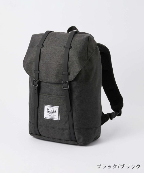 Herschel Supply(ハーシェルサプライ)/ハーシェル サプライ Herschel Supply 10066 リュック RETREAT メンズ レディース バック リトリート 19.5L デイパック リュ/ブラック系1