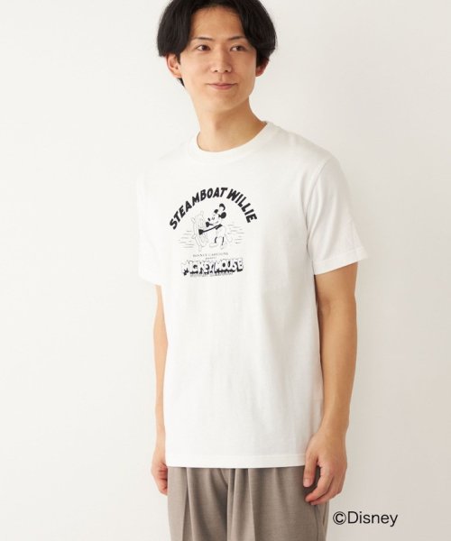 SHIPS Colors  MEN(シップスカラーズ　メン)/Disney100/PRINT T－shirt/ライトホワイト