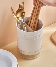 aimoha(aimoha（アイモハ）)/パステルカラー　韓国風 卓上キッチン食器収納 箸立て 水切り/ホワイト