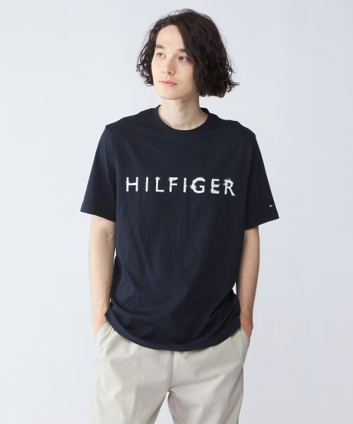 TOMMY HILFIGER(トミーヒルフィガー)/【オンライン限定】フェードロゴTシャツ/ネイビー 