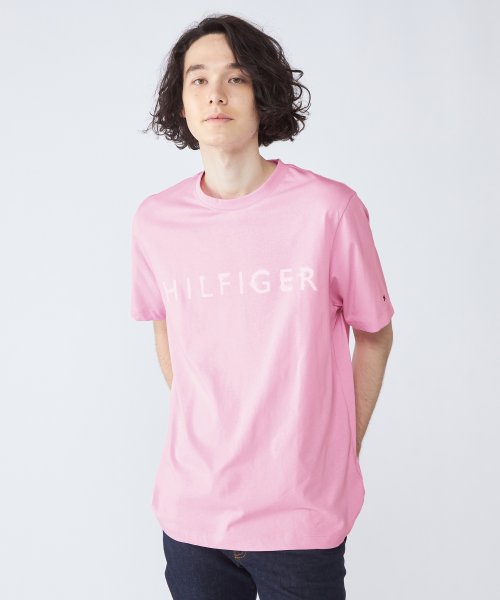 TOMMY HILFIGER(トミーヒルフィガー)/【オンライン限定】フェードロゴTシャツ/ピンク