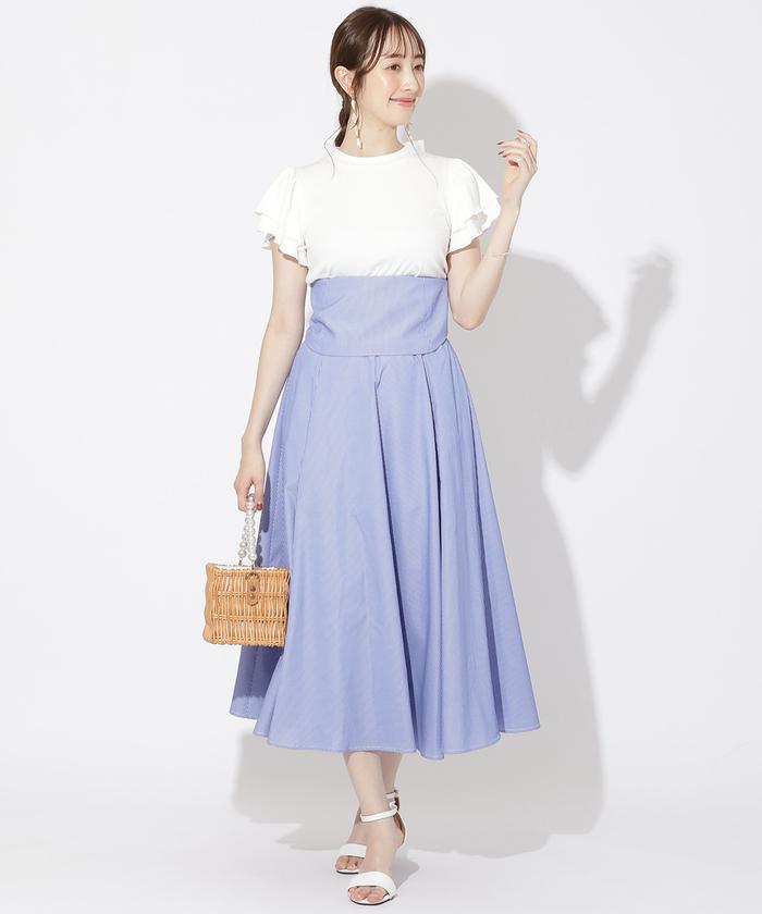 liflattie ships ストライプスカート