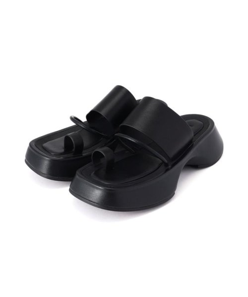 RoyalFlash(ロイヤルフラッシュ)/UN3D./アンスリード/WIDE SOLE FLAT SANDAL/ブラック