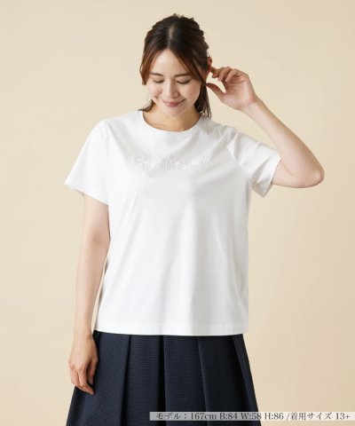 ロゴ刺繍Tシャツ【Leilian WHITE LABEL】