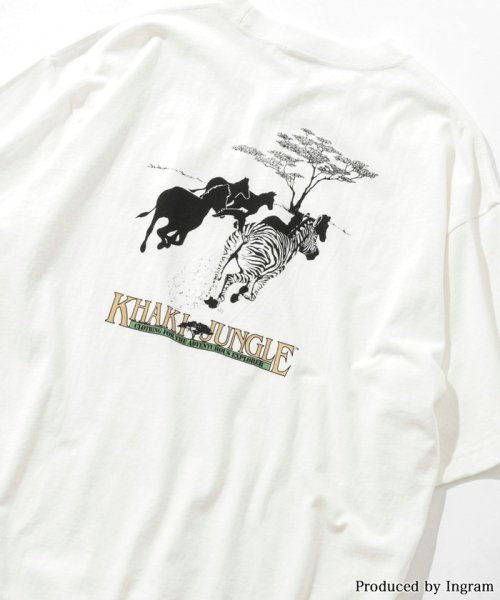 coen(coen)/KHAKI　JUNGLE（カーキジャングル）別注アニマルプリントTシャツ/その他1