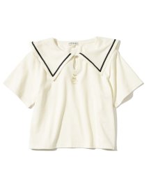 SHOO・LA・RUE(Kids) (シューラルーキッズ)/【110－140cm】セーラーカラーTシャツ/アイボリー（004）