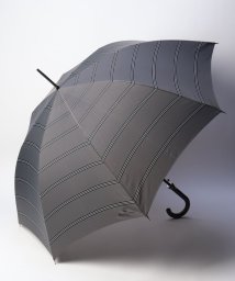 Aquascutum(アクアスキュータム)/アクアスキュータム　ボーダー柄 雨傘（長傘）/ミディアムグレー