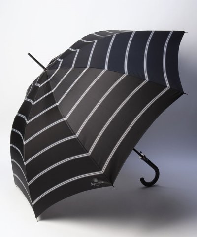 アクアスキュータム　ボーダー柄 雨傘（長傘）