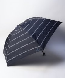 Aquascutum(アクアスキュータム)/アクアスキュータム　ボーダー柄 雨傘（折り畳み傘）/ネイビー 