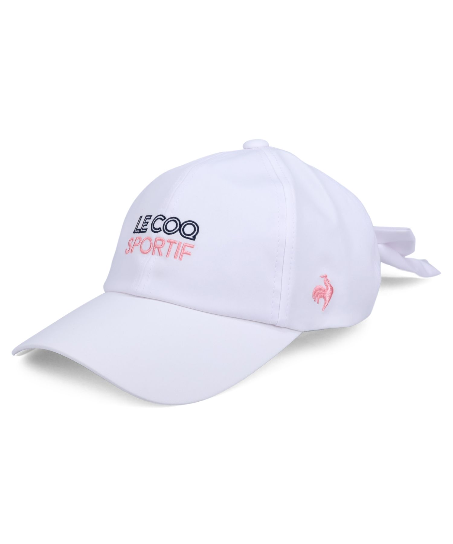 ルコックスポルティフ ゴルフ le coq sportif golf キャップ 帽子 ポニーテール レディース ホワイト ネイビー ピンク 白  QGCVJC03