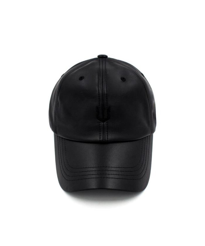 VERUTUM/ヴェルタム/Trident Cap Black Leather(505394328