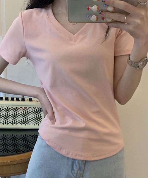 Doux Belle(ドゥーベル)/Tシャツ 半袖Tシャツ トップス/ピンク