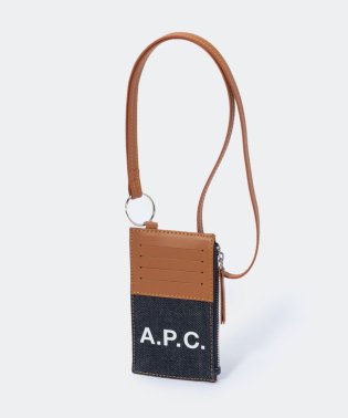 A.P.C./アーペーセー A.P.C. CODDP M63527 小銭入れ メンズ 財布 APC コインケース カードケース ロゴ ストラップ付 ビジネス コットン フラグ/505394889