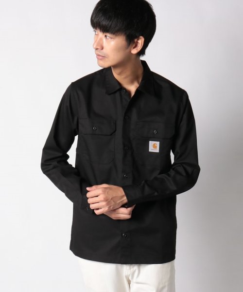 Carhartt(カーハート)/【メンズ】【CARHARTT】カーハート ロングスリーブマスターシャツ I027579/BLACK