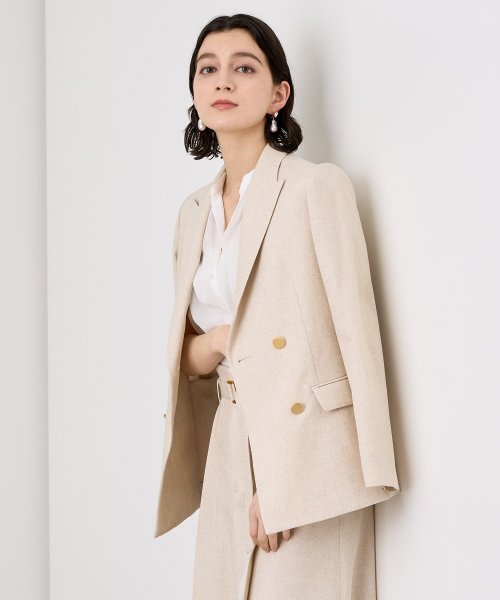 リネンブライトクロスダブルジャケット なし 着用サイズ