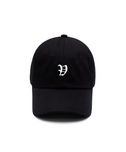 LHP(エルエイチピー)/VERUTUM/ヴェルタム/Old English Small "V" Cap/ブラック