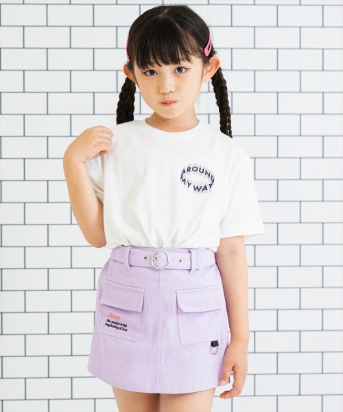 ANAP KIDS(アナップキッズ)/バックプリントビッグTシャツ【親子お揃い】/ホワイト