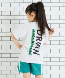 ANAP KIDS(アナップキッズ)/バックプリントビッグTシャツ【親子お揃い】/ライトグレー