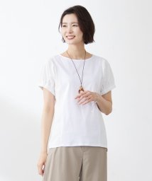 J.PRESS LADIES（LARGE SIZE）/【接触冷感・吸水速乾】MULTI EFFECT JERSEY フレンチスリーブ ドルマン カットソー/505397076