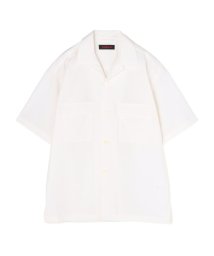 CABaN (CABaN)/CABaN コットンシャンブレー ダブルポケット半袖シャツ/11ホワイト