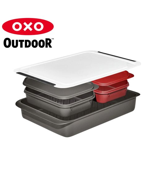 oxo(オクソー)/ OXO OUTDOOR オクソー アウトドア 保存容器 コンテナ バーベキューグリル プレップ＆キャリーセット BARBECUE GRILL PREP & C/その他