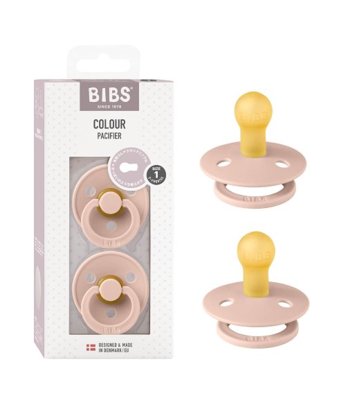 BIBS(ビブス)/BIBS おしゃぶり カラー 2PK サイズ1/ベビーピンク