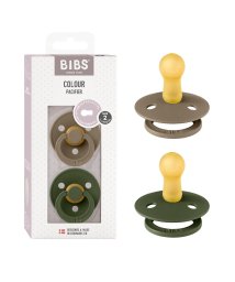 BIBS(ビブス)/BIBS おしゃぶり カラー 2PK サイズ2/ブラウン×ダークグリーン