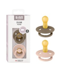 BIBS(ビブス)/BIBS おしゃぶり カラー 2PK サイズ2/ブラウン×ピンク