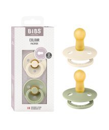 BIBS(ビブス)/BIBS おしゃぶり カラー 2PK サイズ2/アイボリー×グリーン