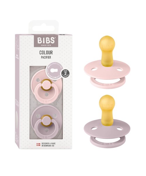 BIBS(ビブス)/BIBS おしゃぶり カラー 2PK サイズ2/ピンク×ラベンダー