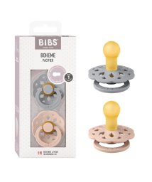 BIBS(ビブス)/BIBS おしゃぶり ボヘミ 2PK サイズ1/グレー×ピンク