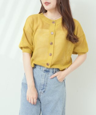 OLIVE des OLIVE/前後２WAYメッシュ５分袖クルーC/505391283